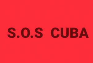 En la foto, una llamada de auxilio desde Cuba