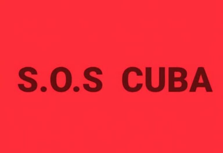 Barbarie y genocidio: el día a día de una Cuba que se extingue 1 En la foto, una llamada de auxilio desde Cuba