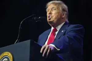 En la foto, Donald Trump