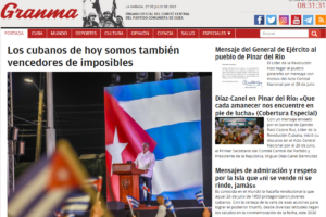 En la foto, la portada del pnafleto llamado Granma