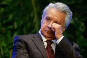 En la foto, el expresidente de Ecuador Lenin Moreno