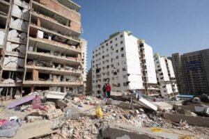 En la foto, Edificios destruidos por los terremotos en Venezuela