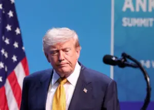 En la foto, El presidente de Estados Unidos, Donald Trump, este 8 de julio de 2026