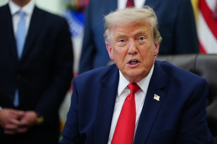 En la foto el presidente de EE. UU., Donald Trump
