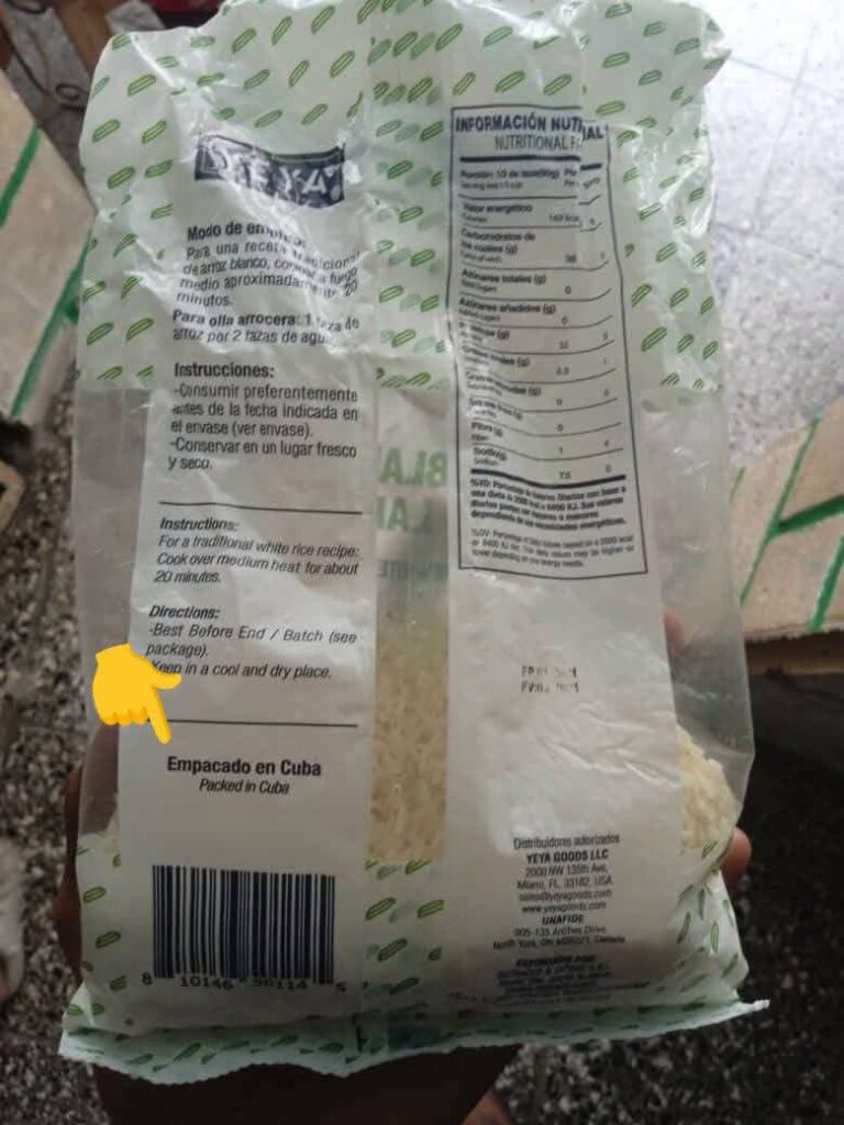 Denuncian venta de arroz en mal estado en una mipyme y en Supermarket 23 2 Denuncian venta de arroz en mal estado en una mipyme y en Supermarket 23