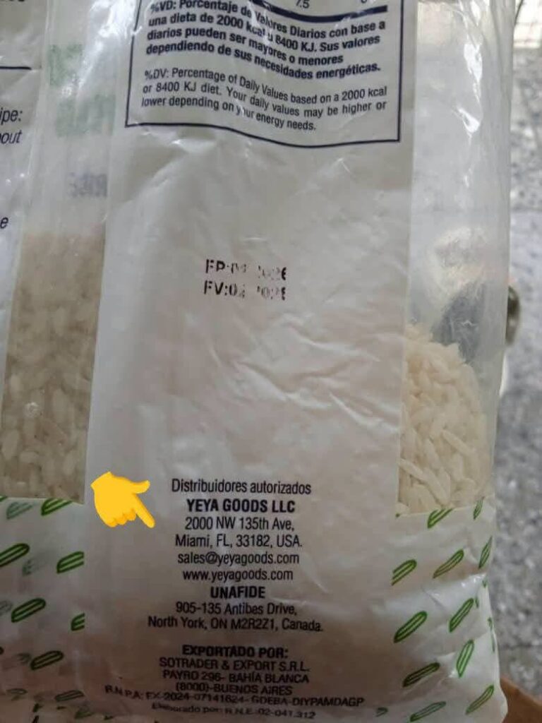 Denuncian venta de arroz en mal estado en una mipyme y en Supermarket 23 3 Denuncian venta de arroz en mal estado en una mipyme y en Supermarket 23