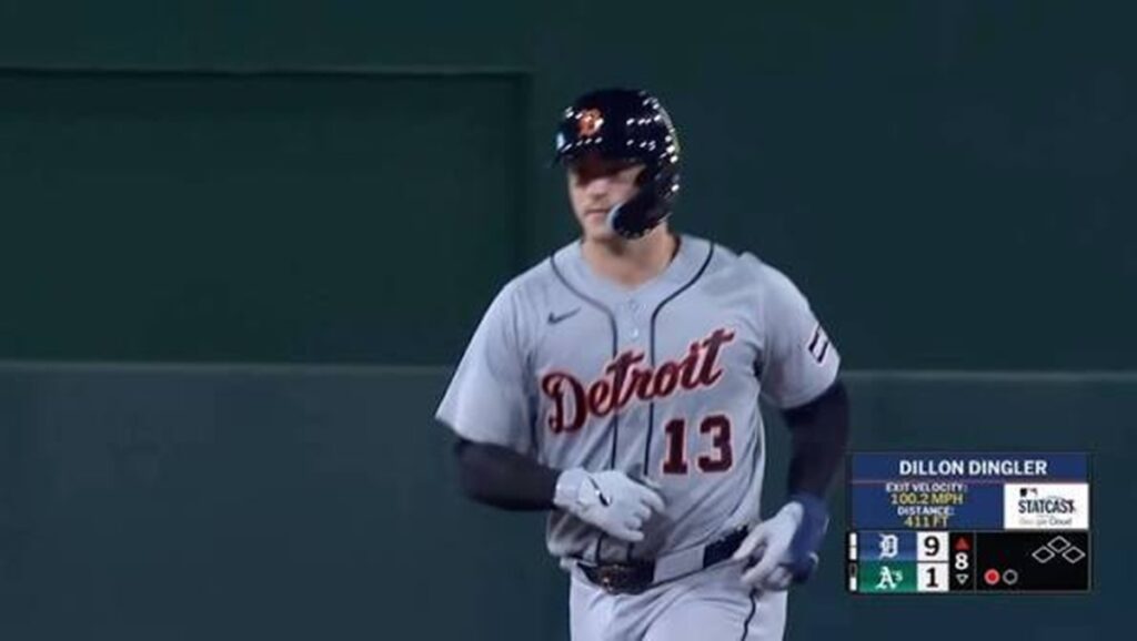 Tigers inician gira con paliza a Atléticos 3 En la foto, Dillon Dingler