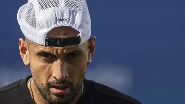En la foto, El tenista australiano Nick Kyrgios