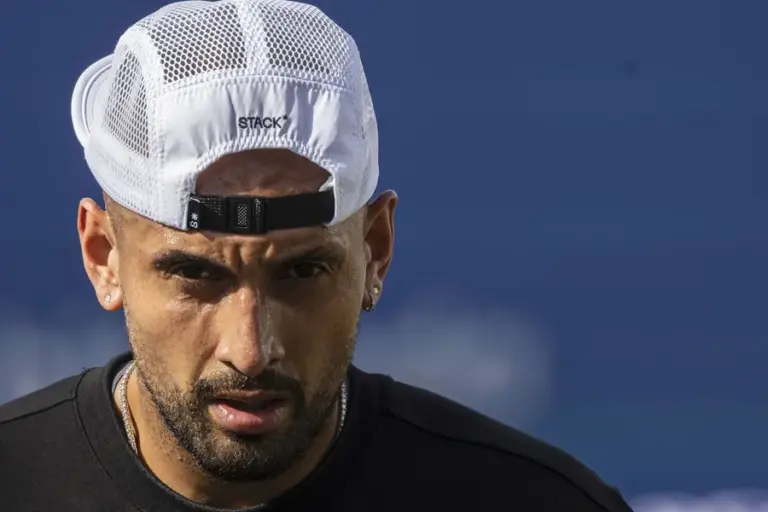 En la foto, El tenista australiano Nick Kyrgios