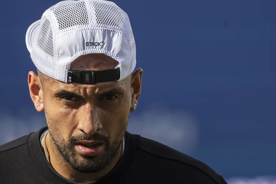 En la foto, El tenista australiano Nick Kyrgios
