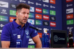 En la foto, Diego Simeone