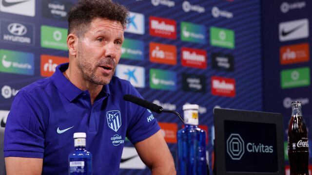 En la foto, Diego Simeone