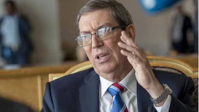 En la foto, el canciller Bruno Rodríguez