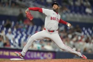 En la foto, Aroldis Chapman