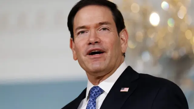Marco Rubio se reúne con la canciller de Canadá después de que Trump aplazara el arancel del 50% 1 En la foto, el secretario de Estado de Estados Unidos, Marco Rubio, en Washington