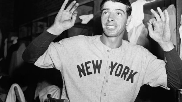 En la foto, Joe DiMaggio