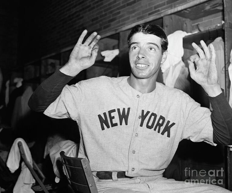 En la foto, Joe DiMaggio