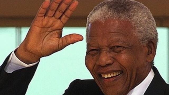 En la foto, Nelson Mandela