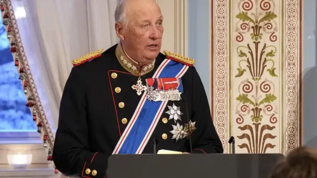 Muere el rey de Noruega Harald V a los 89 años 1 En la foto, el rey de Noruega Harald V a los 89 años