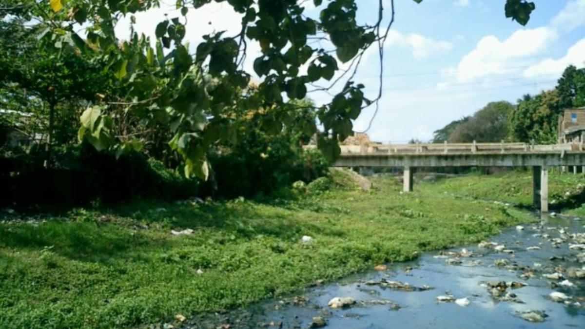 El veneno que corre por Villa Clara 1 En la foto, el río Bélico, en la ciudad de Santa Clara