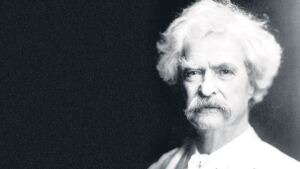 En la foto, Mark Twain