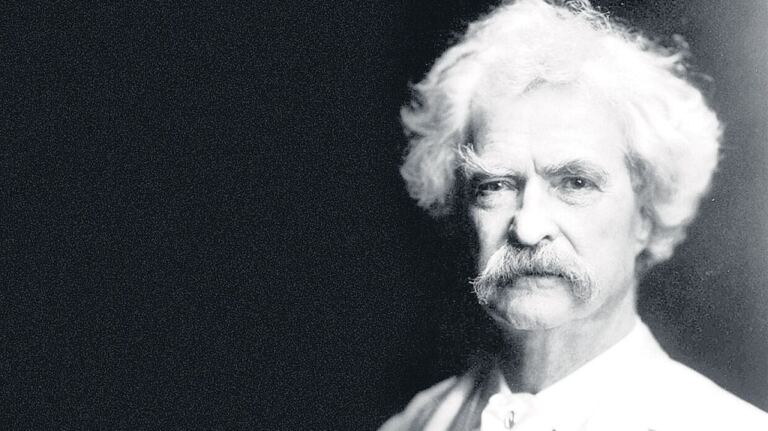 En la foto, Mark Twain