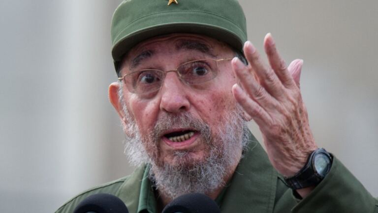 En la foto, Fidel Castro