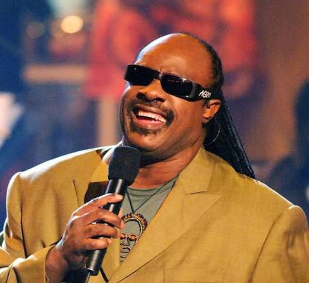 En la foto, Steve Wonder