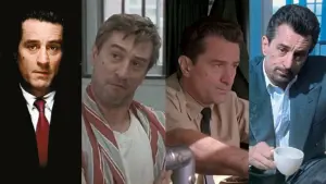 En la foto, cuatro momentos de Robert de Niro