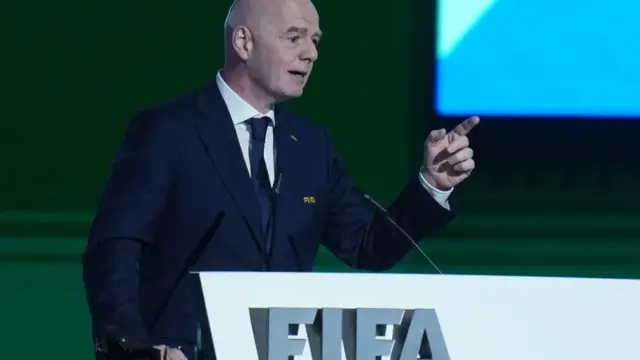 En la foto, El presidente de la FIFA, Gianni Infantino