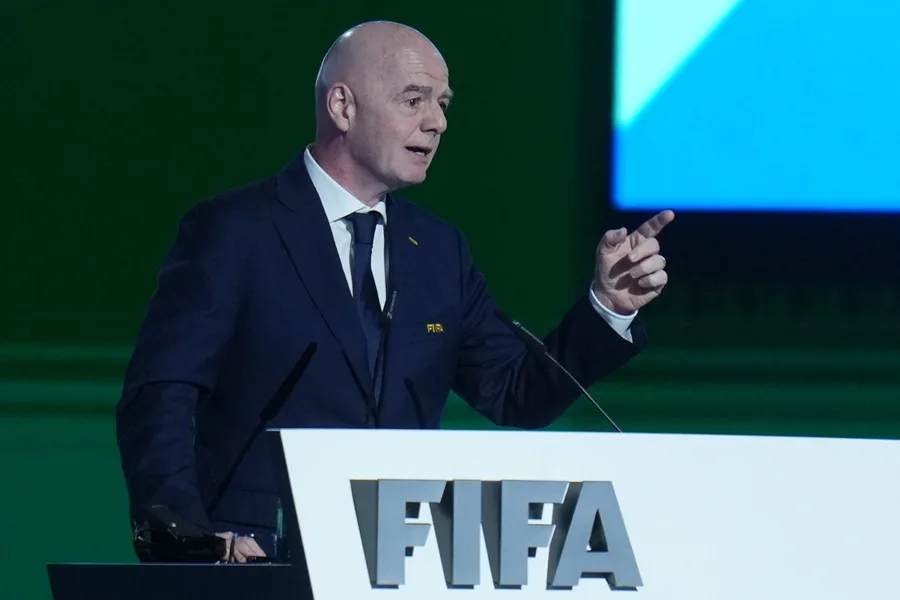 En la foto, El presidente de la FIFA, Gianni Infantino