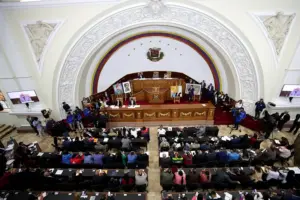 En la foto, una sesión en la Asamblea Nacional de Venezuela, en Caracas