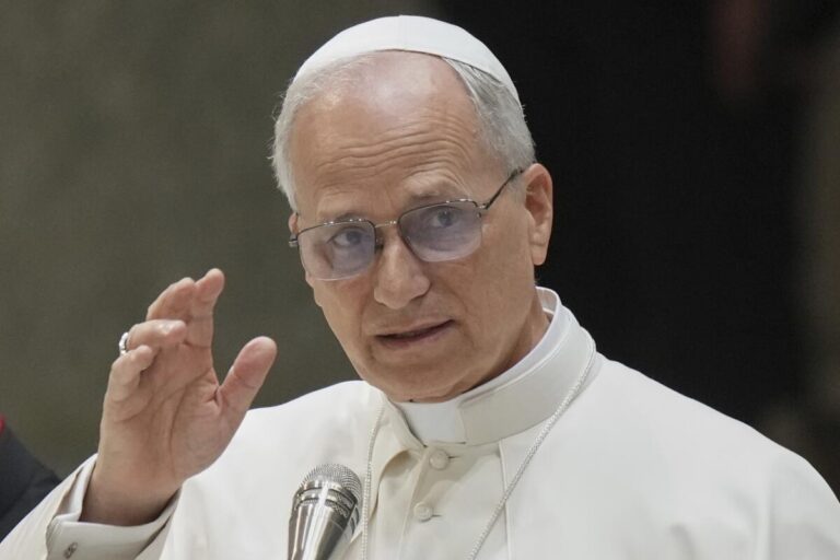 En la foto, el Papa León XIV
