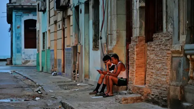 En la foto, una imagen de la Cuba actual