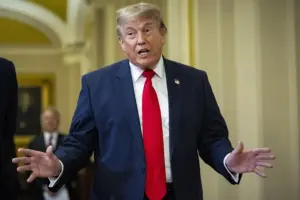 En la foto, el presidente de Estados Unidos, Donald Trump
