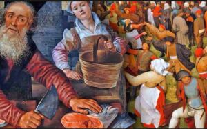 En la foto, la pintura 'El combate entre el Carnaval y la Cuaresma', del pintor flamenco Pieter Brueghel the Elder