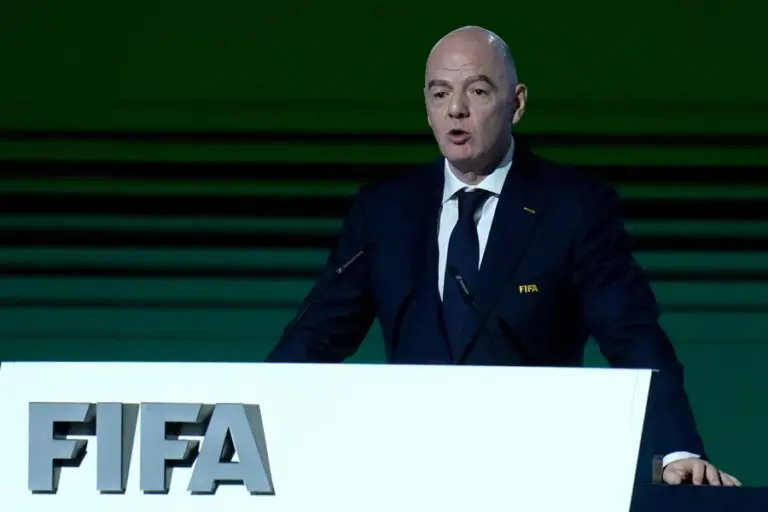 Seis federaciones árabes, entre ellas Marruecos y Catar, dan su apoyo en una declaración conjunta a Infantino 1 En la foto, El presidente de la FIFA, Gianni Infantino