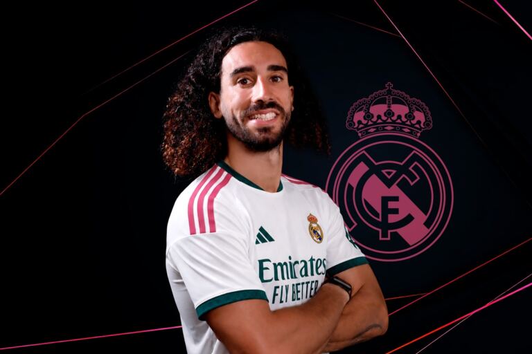 En la foto, Marc Cucurella