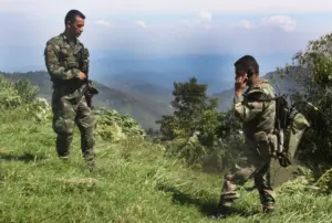 En la foto, miembros del Ejército de Colombia, en Tolima