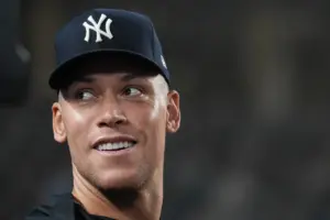 En la foto, el capitán de los Yankees, Aaron Judge