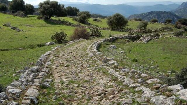 En la foto, un camino con piedras