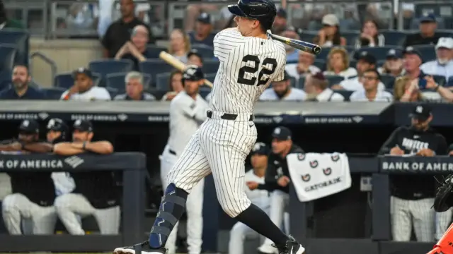 En la foto, Ben Rice llegó a 35 jonrones con Yankees