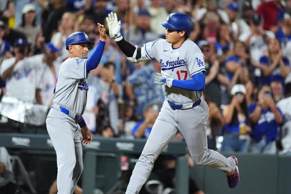 Ohtani pega 2 jonrones y Dodgers apalean a Rockies en Coors Field 2 En la foto, Shohei Ohtani conectó dos jonrones