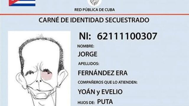 Villa Amparo y la memoria de los perseguidos 1 En la foto, un dibujo del Carnet de Identidad e Fernández Era, hecho por Garrincha
