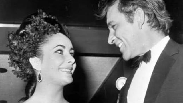 En la foto, Liz Taylor y Richard Burton