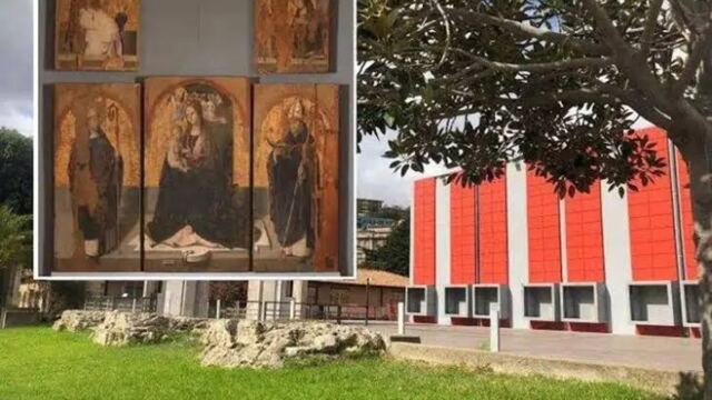 En la foto, obras de Antonello robadas del Museo de Messina