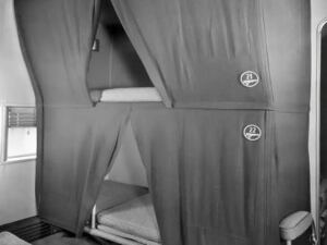 En la foto, literas en un Boeing 314 Clipper