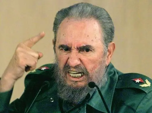 En la foto, Fidel Castro