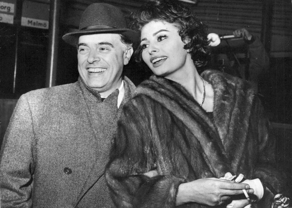 En la foto, Sophia Loren y Carlo Ponti