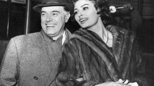 En la foto, Sophia Loren y Carlo Ponti